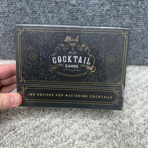 100 Cocktail Cards Recipes to Master Cocktails Home Bar Bartender